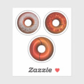 Basketball-Donuts Aufkleber (Blatt)
