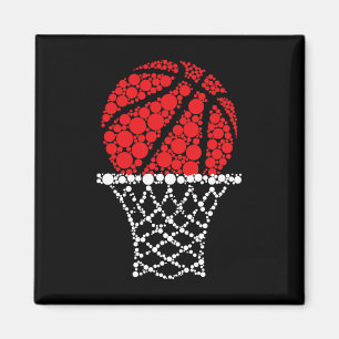 Basketball Dots Happy Dot Day für Kinder Mann Frau Magnet