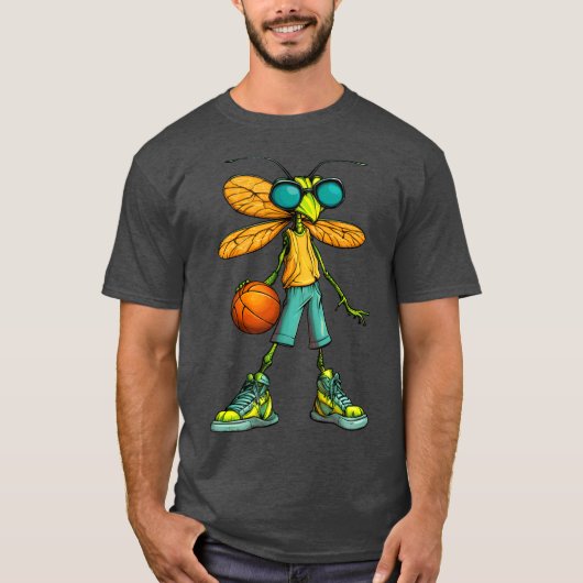 Basketball-Drachenfliege T-Shirt (Vorderseite)