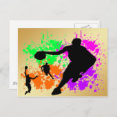 Basketball Dreams Postkarte (Vorne/Hinten)