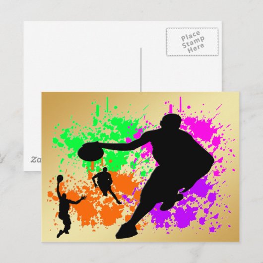 Basketball Dreams Postkarte (Vorne/Hinten)