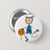 Basketball Dribbling Knopf Button (Vorne & Hinten)