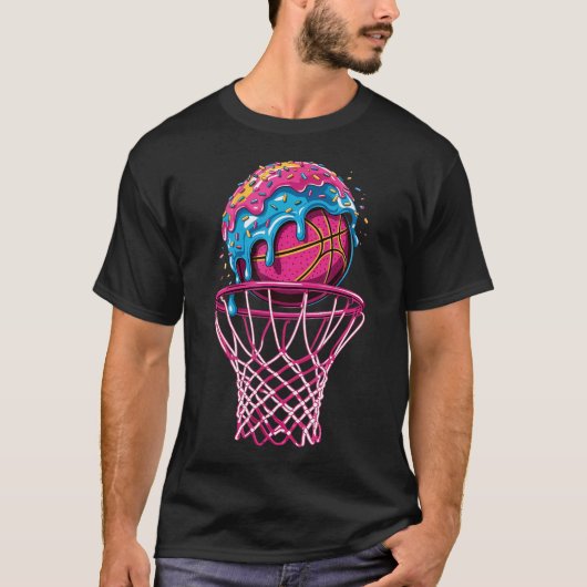 Basketball Drip Jungen Streusel Eis tropft T-Shirt (Vorderseite)