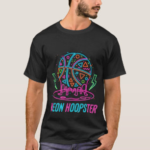 Basketball-Drip-Neon-Basketball-Grafiken T-Shirt