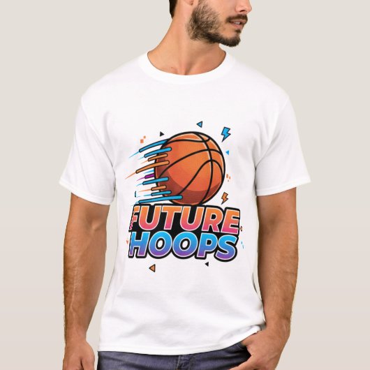 Basketball Drip Neon Basketball Graphics T-Shirt (Vorderseite)