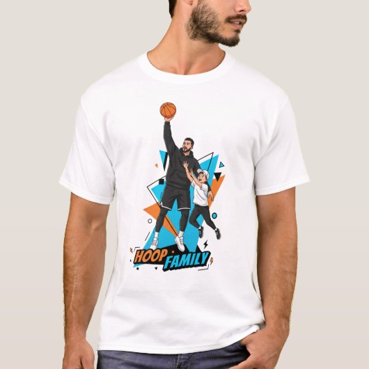 Basketball Drip Neon Basketball Graphics T-Shirt (Vorderseite)