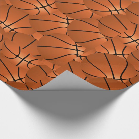 Basketball drucken geschenkpapier (Ecke)