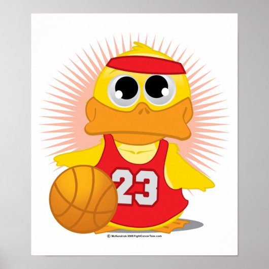 Basketball-Duck Poster (Vorne)