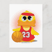 Basketball Duck Postkarte (Vorderseite)