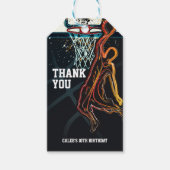 Basketball Dunk Jump Shot Birthday Party Geschenkanhänger (Vorderseite)