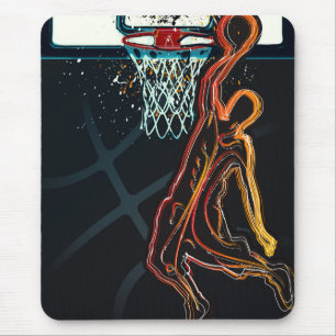 Basketball-Dunk-Jump-Shot Moderne urbane Coolness Mousepad