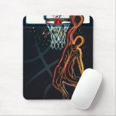 Basketball Dunk Jump Shot Modernes Urban Cool Mousepad (Mit Mouse)