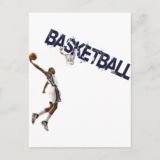 Basketball Dunk Postkarte (Vorderseite)