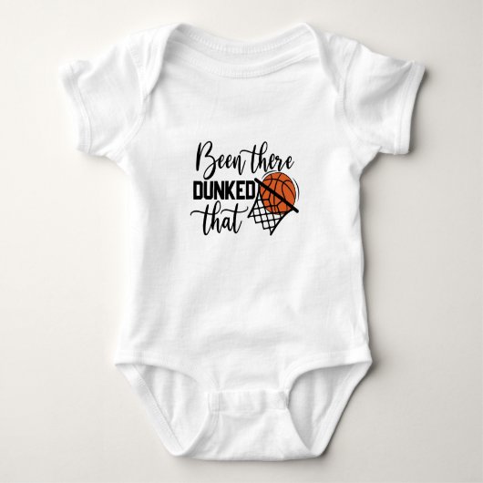 Basketball Dunk Print Baby Strampler (Vorderseite)