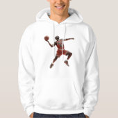 Basketball-Dunk-Silhouette Hoodie (Vorderseite)