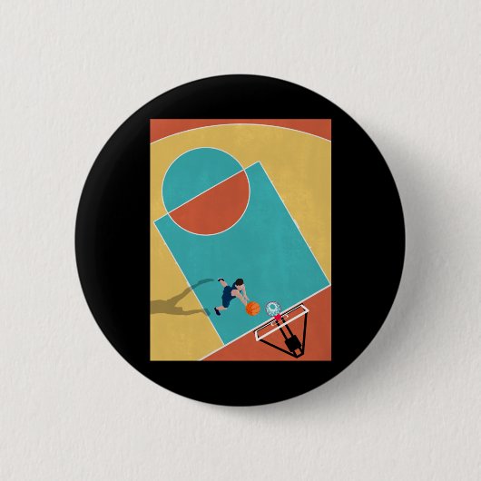 Basketball Dunkels 1 Button (Vorderseite)