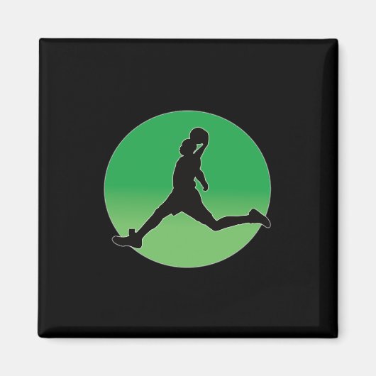 Basketball Dunking Design Hoop Dreams Magnet (Vorne)