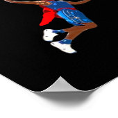 Basketball Dunking Poster (Ecke)