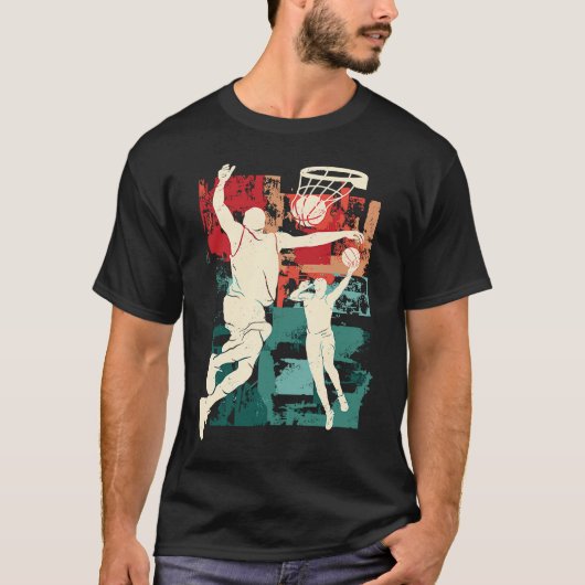 Basketball-Dunking T-Shirt (Vorderseite)