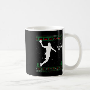 Basketball Dunking Xmas Ugly Basketball Spieler Ch Kaffeetasse
