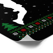 Basketball Dunking Xmas Ugly Basketball Spieler Ch Poster (Ecke)