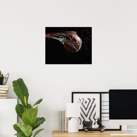 Basketball durch Hub 2 Poster (Heimbüro)