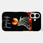 Basketball durch Ihren Namen ersetzen Case-Mate iPhone Hülle (Rückseite (Horizontal))