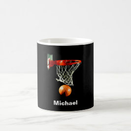 Basketball durch Ihren Namen ersetzen Kaffeetasse