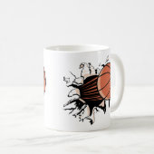 Basketball-Durchbruch Kaffeetasse (VorderseiteRechts)