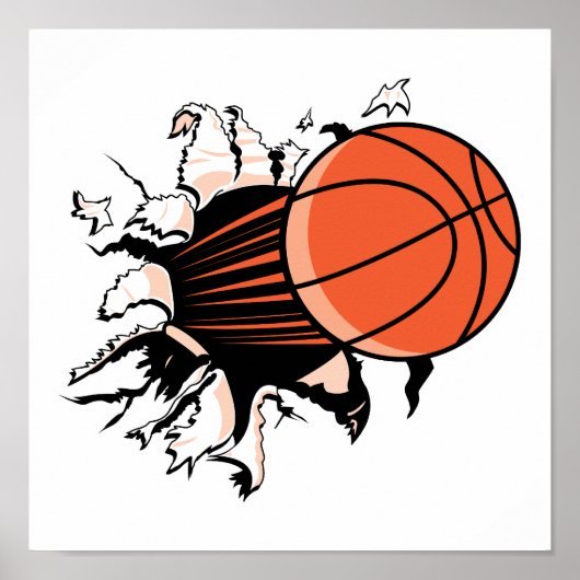 Basketball durchreißen poster (Vorne)