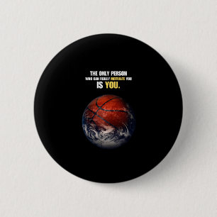 Basketball Earth Motivierend Inspiration Zitat Button