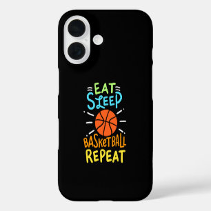Basketball - Eat Sleep Basketball Repeat iPhone 16 Hülle