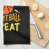 Basketball - Eat Sleep Basketball Repeat Geschirrtuch (Viertel Falte)