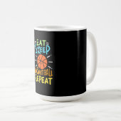 Basketball - Eat Sleep Basketball Repeat Kaffeetasse (VorderseiteRechts)