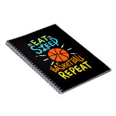 Basketball - Eat Sleep Basketball Repeat Notizblock (Rechte Seite)