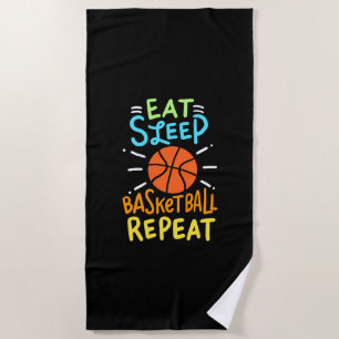 Basketball - Eat Sleep Basketball Repeat Strandtuch