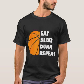 Basketball Eat Sleep Dunk Wiederholen Baseball T-S T-Shirt