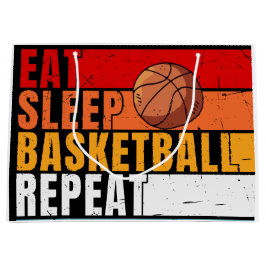 Basketball Eat Sleep Repeat Große Geschenktüte