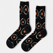 Basketball Eat Sleep Wiederholung Sportfan Sprichw Socken (Linkes Detail)
