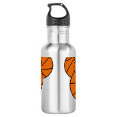Basketball Edelstahlflasche (Rückseite)