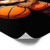 Basketball-Eichel Poster (Ecke)