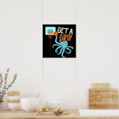 Basketball: Ein knackiges Oktopusangebot Poster (Küche)