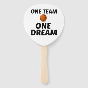 BASKETBALL EIN TEAM 1 DREAM FÄCHER