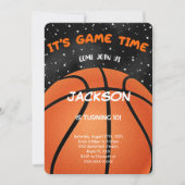 Basketball Einladung (Vorderseite)