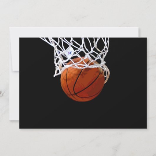Basketball Einladung (Vorderseite)