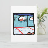 Basketball Einladung (Stehend Vorderseite)