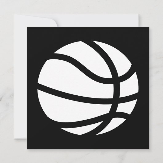 Basketball Einladung (Vorderseite)