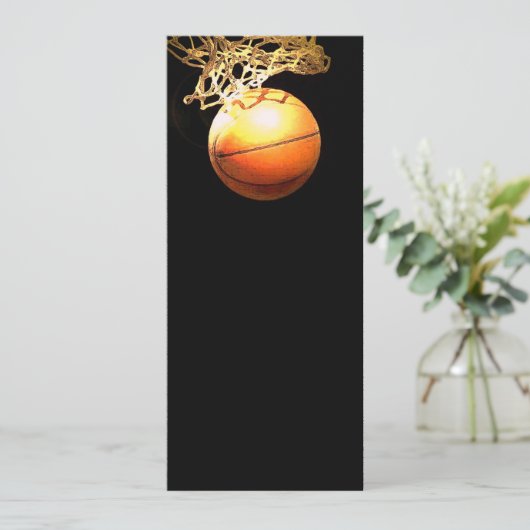 Basketball Einladung (Stehend Vorderseite)