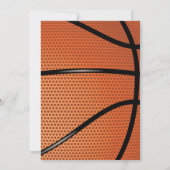 Basketball Einladung (Rückseite)