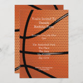 Basketball Einladung (Vorne/Hinten)